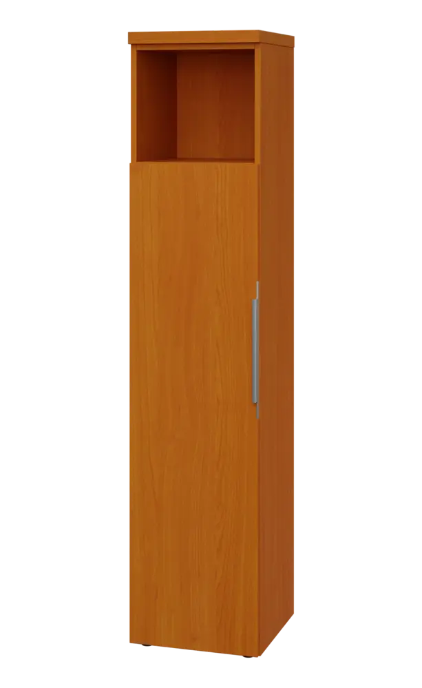 SIN 5 - 4DN kancelářská skříň, 1-dveřová/nika, levá, 1820x400x400, třešeň šumavská